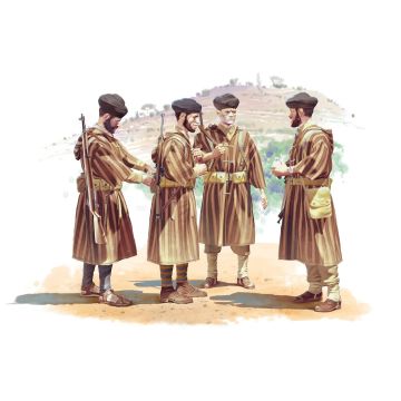 ICM 1:35 Moroccan Goumier Rifles (1943) 4 Figures Plastic Model Kit