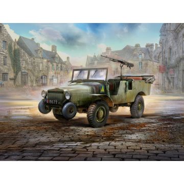 ICM 1:35 Laffly V15T with Hotchkiss Machine Gun Plastic Model Kit
