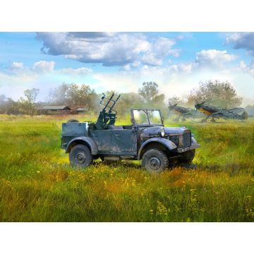 ICM 1:35 le.gl.Einheitz-Pkw Kfz.4 WWII German Light Anti-Aircraft Vehicle Plastic Model Kit