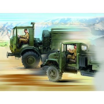 ICM 1:35 Soviet Drivers (1979-1991) with 2 Figures Plastic Model Kit