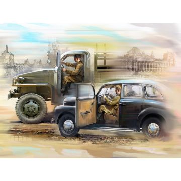 ICM 1:35 RKKA Drivers (1943-1945) with 2 Figures Plastic Model Kit