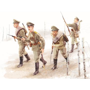 ICM 1:35 WWI Russian Infantry 4 Figures Plastic Model Kit