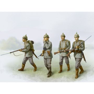 ICM 1:35 German Infantry (1914) 4 Figures Plastic Model Kit