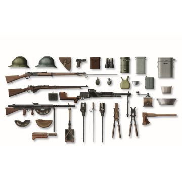 ICM 1:35 WWI French Infantry Weapon & Equipment Plastic Model Kit
