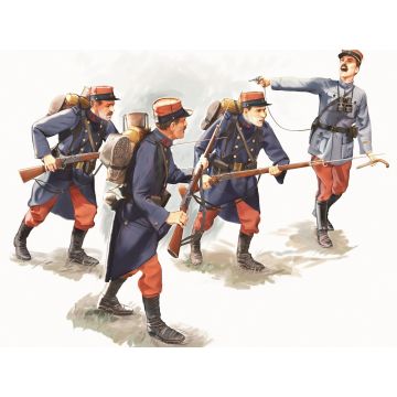 ICM 1:35 French Infantry (1914) 4 Figures Plastic Model Kit