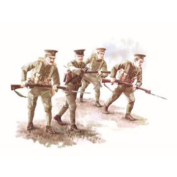 ICM 1:35 British Infantry (1914) 4 Figures Plastic Model Kit