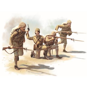 ICM 1:35 Turkish Infantry (1915-1918) 4 Figures Plastic Model Kit