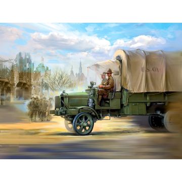 ICM 1:35 U.S. Drivers (1917-1918) with 2 Figures Plastic Model Kit