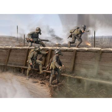 ICM 1:35 ‘Zum Angriff Vorwärts!’ German Army Assault Unit (4 Figures) Plastic Model Kit