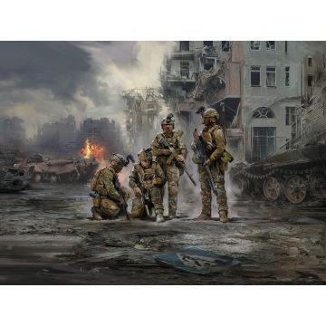 ICM 1:35 "Quietly Came Quietly Went" Special Operations Forces of Ukraine (4 Figures) Plastic Model Kit