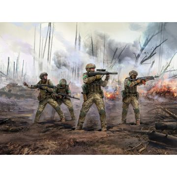 ICM 1:35 "Always The First" Air Assault Troops of the Armed Forces of Ukraine (4 Figures) Plastic Model Kit
