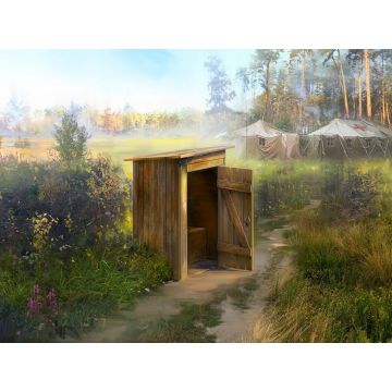ICM 1:35 WC (Field Toilet) Plastic Model Kit