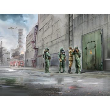 ICM 1:35 Chernobyl #6 Feat of Divers (3 Figures) Plastic Model Kit