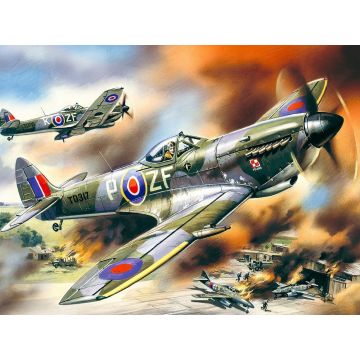 ICM 1:48 Spitfire Mk.XVI WWII British Fighter Plastic Model Kit