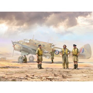 ICM 1:48 RAF Pilots In Tropical Uniforms (1941-1945) 5 Figures Plastic Model Kit