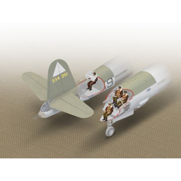 ICM 1:48 B-26 Marauder U.S. Crew (4 Figures) Plastic Model Kit