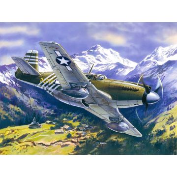 ICM 1:48 Mustang P-51A WWII American Fighter Plane Plastic Model Kit