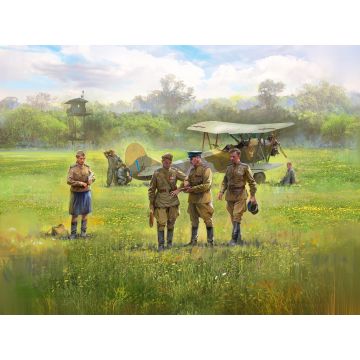 ICM 1:48 U-2/Po-2VS with Soviet Pilots & GP (1943-1945) 7 Figures Plastic Model Kit