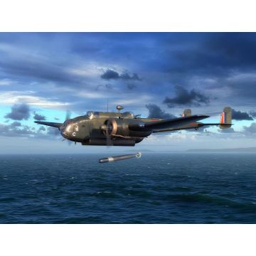 ICM 1:48 HP.52 Hampden TB.Mk.I WWII British Torpedo Bomber Plastic Model Kit