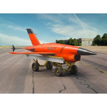 ICM 1:48 (BQM-34A) Q-2C Firebee Drone with Trailer Plastic Model Kit