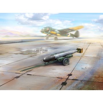 ICM 1:48 WWII German Torpedo Trailer Plastic Model Kit