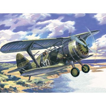 ICM 1:72 I-15bis WWII Soviet Biplane Fighter Plastic Model Kit