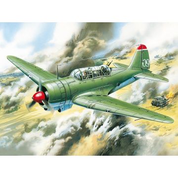ICM 1:72 Su-2 WWII Soviet Light Bomber Plastic Model Kit