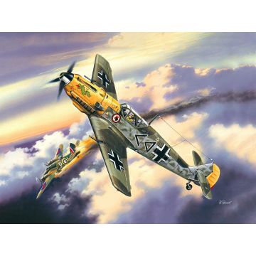 ICM 1:72 Messerschmitt Bf 109E-4 WWII German Fighter Plane Plastic Model Kit