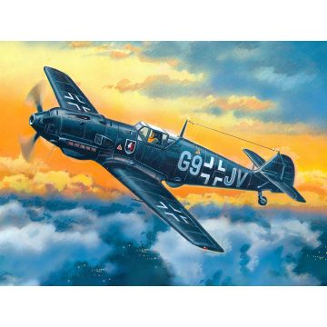 ICM 1:72 Messerschmitt Bf 109E-4 WWII German Night Fighter Plane Plastic Model Kit