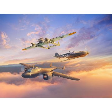 ICM 1:72 Set of 3 Luftwaffe Night Fighters (Bf 109E-4 / Do 172-10 Kauz II / Fw 189A-1) Plastic Model Kit