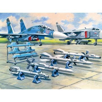 ICM 1:72 Soviet Air-to-Air Aircraft Armament (Assorted Missiles) Plastic Model Kit