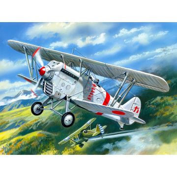ICM 1:72 Ki-10-II Japan Army Biplane Fighter Plastic Model Kit