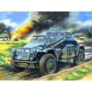 ICM 1:72 Sd.Kfz.260 German Radio Communication Vehicle Plastic Model Kit