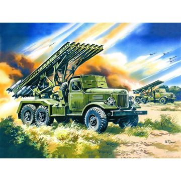ICM 1:72 BM-13-16 “Katiusha” MLRS on ZiL-157 Base Plastic Model Kit