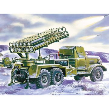 ICM 1:72 BM-24-12 MLRS on ZiL-157 Base Plastic Model Kit