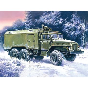 ICM 1:72 URAL-375A Command Vehicle Plastic Model Kit