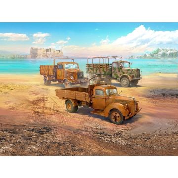 ICM 1:35 Wehrmacht 3t Trucks V3000S / KHD S3000 / L3000S (Set of 3) Plastic Model Kit