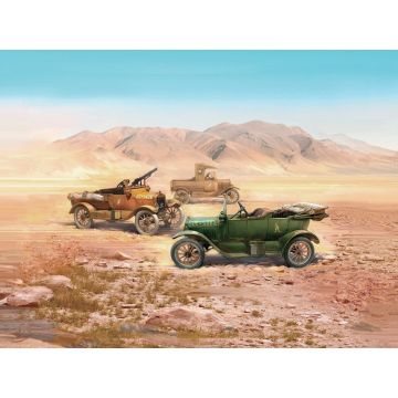 ICM 1:35 WWI ANZAC Desert Patrol Model T LCP & Utility & Touring Cars (Set of 3) Plastic Model Kit