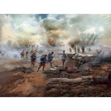 ICM 1:35 Miracle on the Marne' WWI British French & German Infantry Figure Set Plastic Model Kit