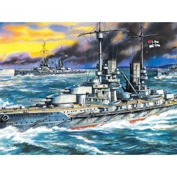 ICM 1:350 Großer Kurfürst' WWI German Battleship Plastic Model Kit