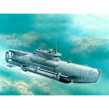 ICM 1:72 U-Boat Type XXVIIB Seehund (Late) WWII German Midget Submarine Plastic Model Kit