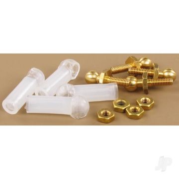 JP Single Nylon Ball Joint Link for 2mm Rod (4pcs) For RC Model Plane