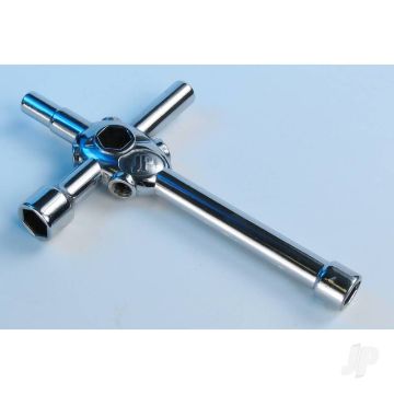 JP 4 Way Wrench 1/10 Car/Heli 5.5/7/8/10 Tool For RC Models