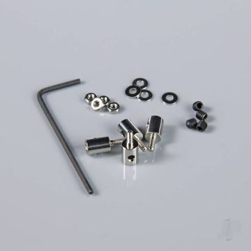 JP Adjustable 2mm Pushrod Connector (4 pcs) For RC Model Plane