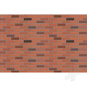JTT 97422 Brick, HO-Scale, 1/100, (2 pack) For Scenic Diorama Model Trains