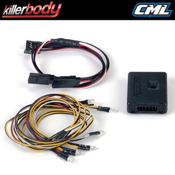 Killerbody 1/10 RC Model Car LED Light Set - Head, tail & fog lights