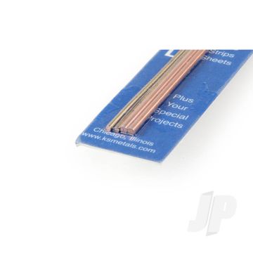 K&S 5071 Bendable Soft Round Copper Rod 1/16" & 3/32" x 12" (1 each)