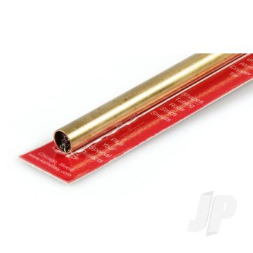K&S 8136 Round Brass Tube 13/32" x 12" x .014" (1 pcs)