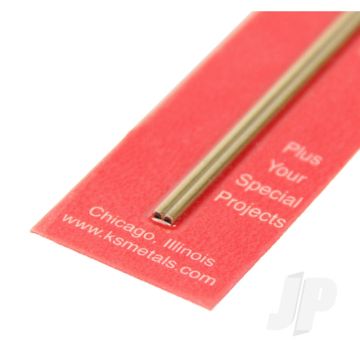 K&S 815037 Round Brass Tube 1/16" x 12" x .006" (2 pcs)