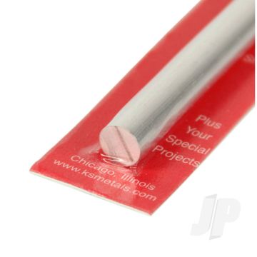 K&S 83047 Round Aluminium Rod 3/8" x 12" x  (1 pcs)